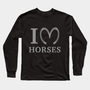 I <3 Horses Long Sleeve T-Shirt